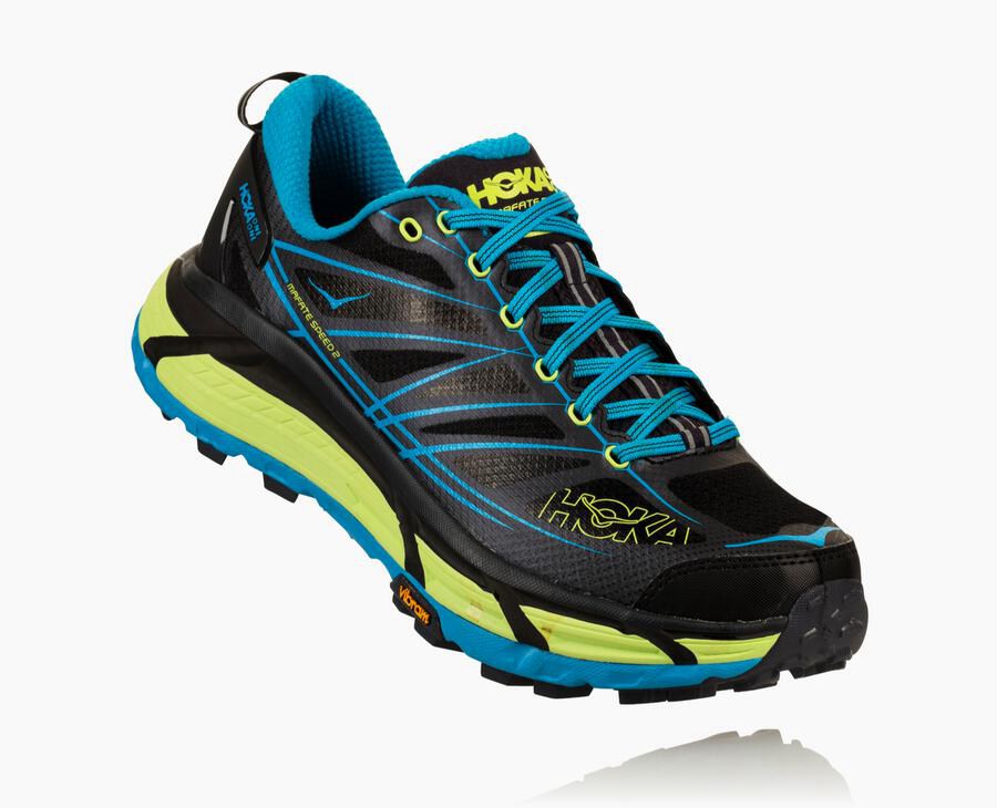 Chaussure Trail Hoka One One Mafate Speed 2 Homme - Noir/Bleu - ZLP-327189